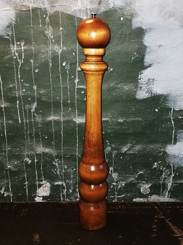 Mega large wooden pepper mill