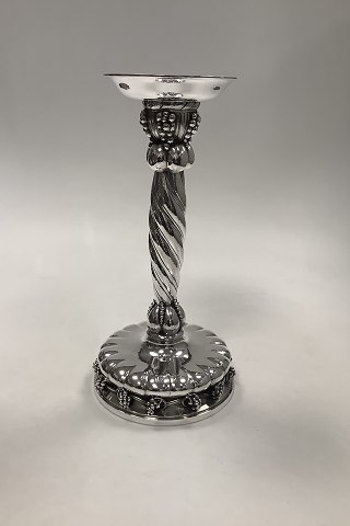 Large Georg Jensen Sterling Silver Grape Candlestick No 264