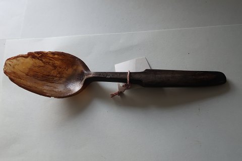 An old spoon made of horn