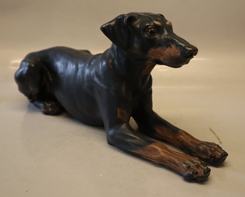 Aluminia 3911 RC Aluminia Faience Dobermann 16.5 x 38 cm Jeanne Grut