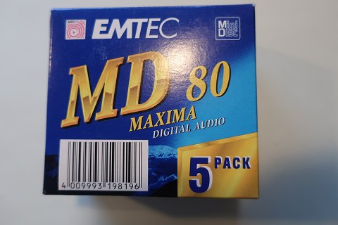 Medie-items for the Mini-Disk-apparat
Nevere used
Im stock: 3 boxes
In a good condition