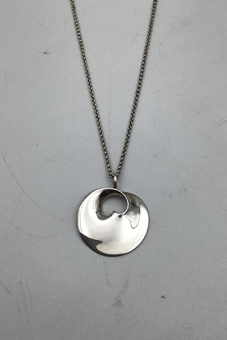 Georg Jensen Sterling Silver Pendant, "Hidden Heart" Vivianna Torun Bülow-Hübe 
(1997)