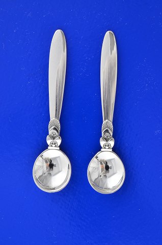 Cactus Georg Jensen silver flatware Large Salt Spoon