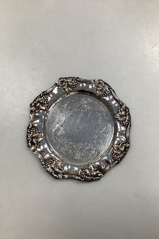 Nice heavy Bottle Coaster in Silver Plate