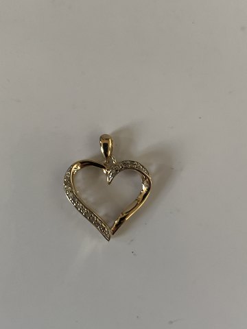 Heart pendant in 14 carat gold