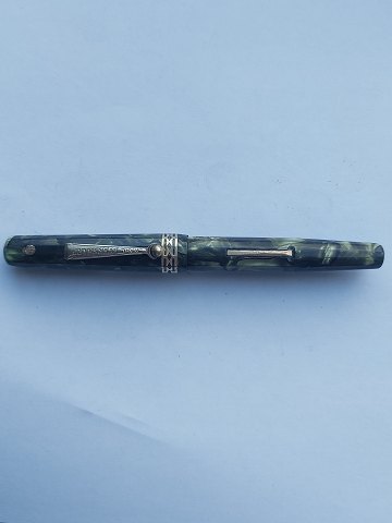 Kantet og grønmarmoreret Wahl Eversharp fyldepen