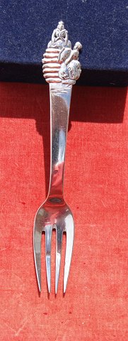 The Princess and the Pea child's fork of Danish solid silver
