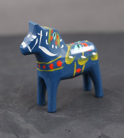 Blue Dala horse from Sweden H 5cms