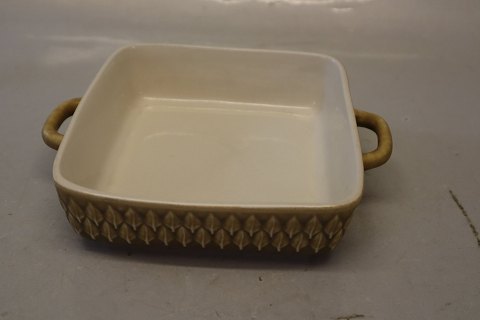 Relief Foursided tray with handle 17 x 20 cm  Nissen Kronjyden B&G Quistgaard 
Stoneware