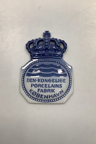 Royal Copenhagen Dealer sign with Crown
