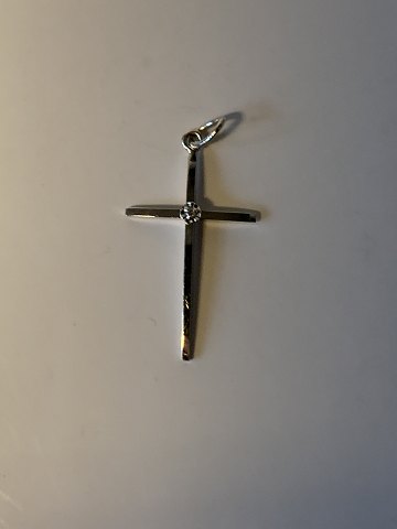 Cross Pendant/Charms 14 carat white gold