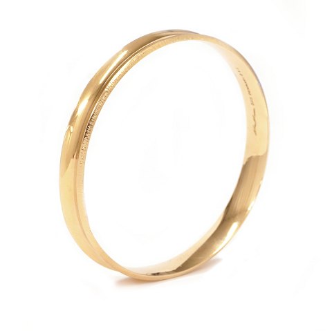 Hans Hansen 14kt Gold Armring. D innen: 6,4cm