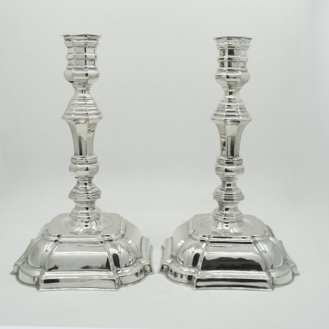 Hans Jensen; Pair of silver candlesticks Hans Jensen; Pair of silver candlesticks