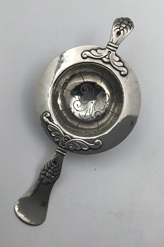 Danish Art Noveau Silver Tea Strainer