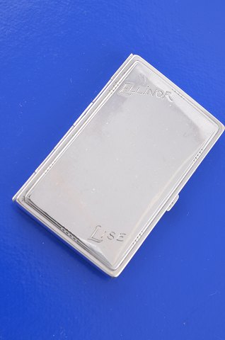 Georg Jensen Cigarette case 207 sterlingsilver with inscription