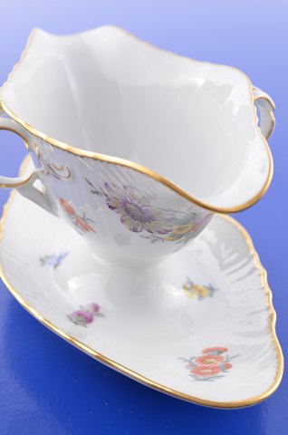 Royal Copenhagen Sächsische Blume Sauciere 1650
