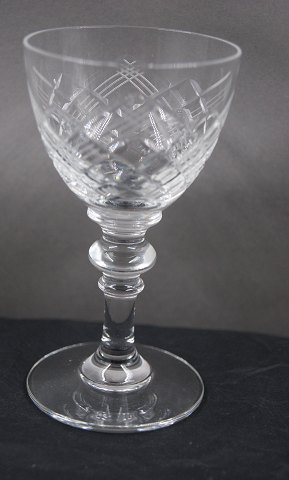 Jægersborg krystalglas. Portvinsglas 10,5cm