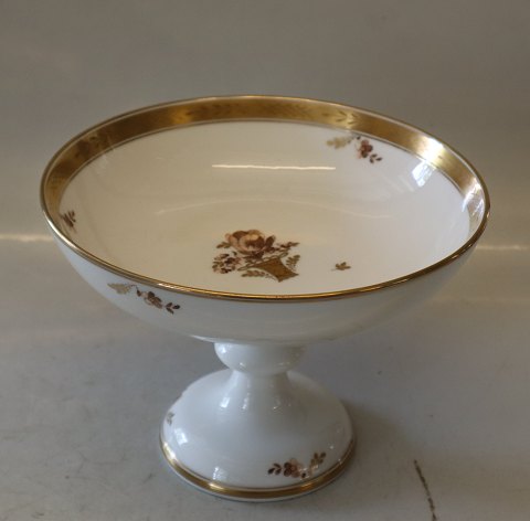 9045-595 Footed fruit dish 15 x 21 cm Golden Basket Royal Copenhagen