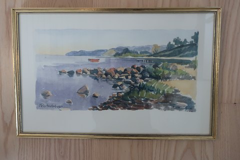 Felstedskov, Denmark
Signed G
H: 28cm
W: 43,5cm
Incl. the frame
In a good condition