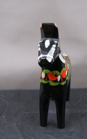 Black Dala horse from Sweden 14cms