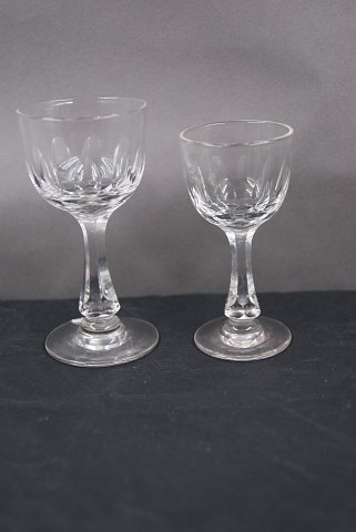 Derby glassware with cutted stems. Shot glasses 8-9cm 