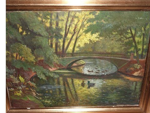 Heinrich Nielsen
Green landscape with ducks