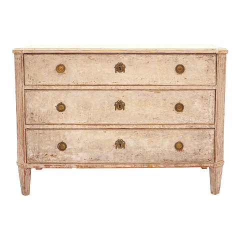 Gustavian chest of drawers. Sweden circa 1780. H: 
85cm. Top: 119x56cm