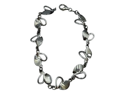 Jens Johs. Aagaard silverHeart bracelet from around 1960-1970