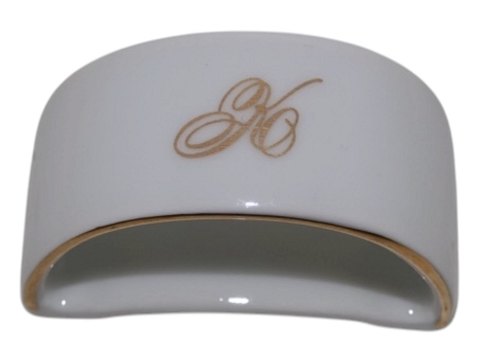 Offenbach and HartmannNapkin ring with monogram K