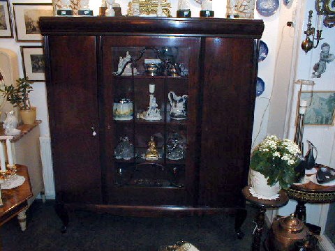 Table linen cupboard in mahogny from the 1920's