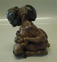 Bing & Grondahl 
Stoneware B&G 
4022 Fruitfull 
mother with 
grapes 15 cm. 
Colored version 
Signed ...