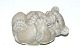 Royal Copenhagen Figurine, Polar bear lying on his back (Baby Bear)Design: Knud KyhnDek. ...