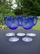 Rømer glass 2 
pcs blue port 
wine glass 
Height 10 cm