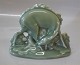 Royal Copenhagen Celadon Art Pottery
2051 RC Deer on Green base Signed HHH - Hans Henrik Hansen 1919 13 x 17 cm