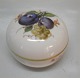 Meissen 
Porcelain 
Germany Bonbon 
box 7.5 x 9 cm 
Decorated with 
fruit and 
berries Meisner 
...