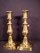 English brass 
candlesticks.
 Height 21 cm.
 Around year 
1880
