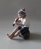 Dahl Jensen 1218 Boy with Trumpet (DJ) 14 cm Marked with the Royal Crown and DJ Copenhagen. 2nd ...