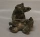 Royal 
Copenhagen 1107 
Brown bear 
Wrestling 1907 
Knud Kyhn 14 cm
Rare brown 
version 1452 In 
mint ...
