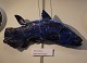 Royal 
Copenhagen 
Aluminia 3312 
"The blue fish" 
110 cm, curved 
form Jeanne 
Grut 1963 ...