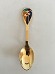 Anton Michelsen 
Christmas Spoon 
2000 In Gilded 
Sterling Silver 
and Enamel In 
good condition