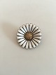 Michelsen Daisy/Marguerite Brooch in Sterling Silver/Enamel