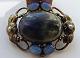 Georg Jensen 826 Silver Brooch with Opal, Perls and Moonstones No 78 from 
1908-1914