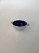 Evald Nielsen Saltcellars with blue enamel in Sterling Silver