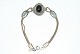 Bracelet in 
silver with 
black stone
 Length 20 cm.
 Beautiful & 
well maintained 
condition.