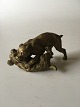 Bronze figurine 
of two dogs 
fighting. Top 
quality and 
signed. 
Measures 11cm 
long and 5,3cm 
high ...