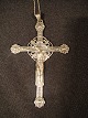 Large silver 
krysefix. with 
jesus on one 
side and maria 
and child on 
the other side.
 Silver ...