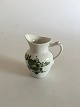 Royal Copenhagen Green Flower Creamer No 1538