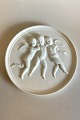 Royal 
Copenhagen 
Bisque Plate 
Three Flying 
Engels No 89. 
Copy from 1842 
by Th. Mule 
after ...