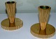 Pair of Tinos Modern Bronce Candlesticks