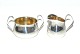 Sugar & cream 
set, Swedish 
Silver.
 Gold plated 
interior
 Creamer 
Height 5.5 cm.
 Sugar ...